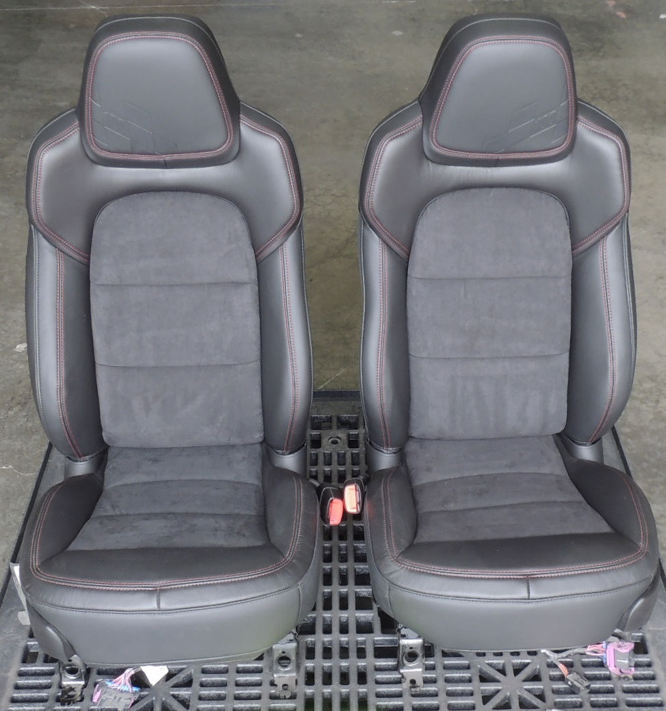 2012 Corvette C6 Centennial Suede & Leather Seat Converion Kit w/ Red