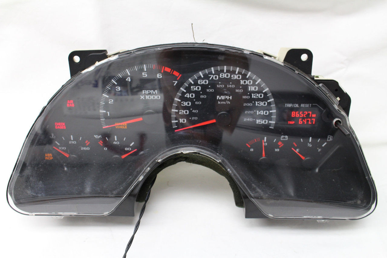 19992002 Camaro V8 5.7L 150mph Instrument Cluster, Used OEM Hawks