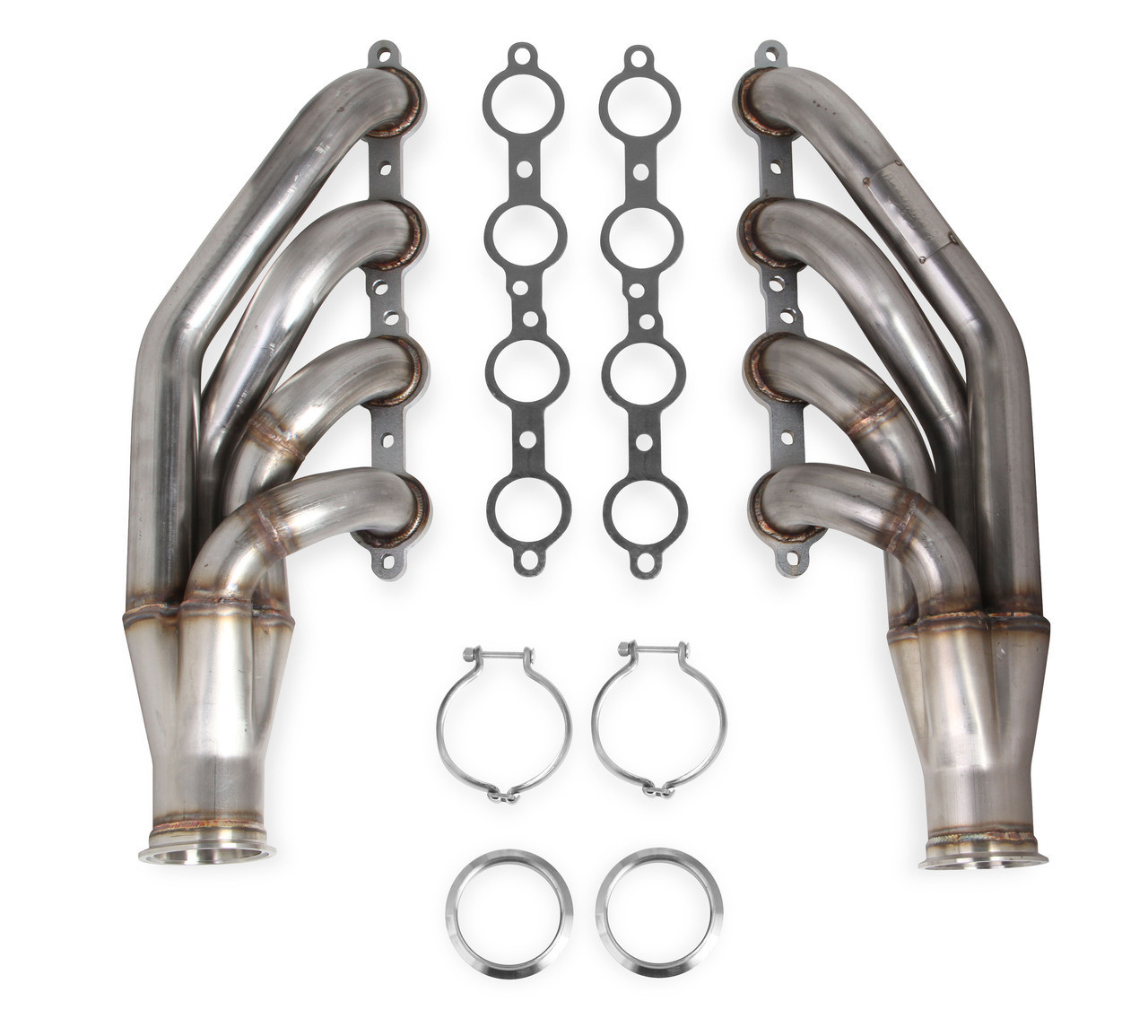 Up Forward Exhaust Header Manifold For Chevy Small Block LS1 LS6 LSX GM V8 pair
