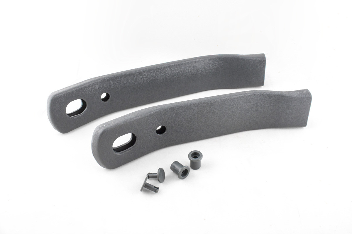 8492 Camaro/Firebird Seat Belt Receiver Sleeves Gray Pair New