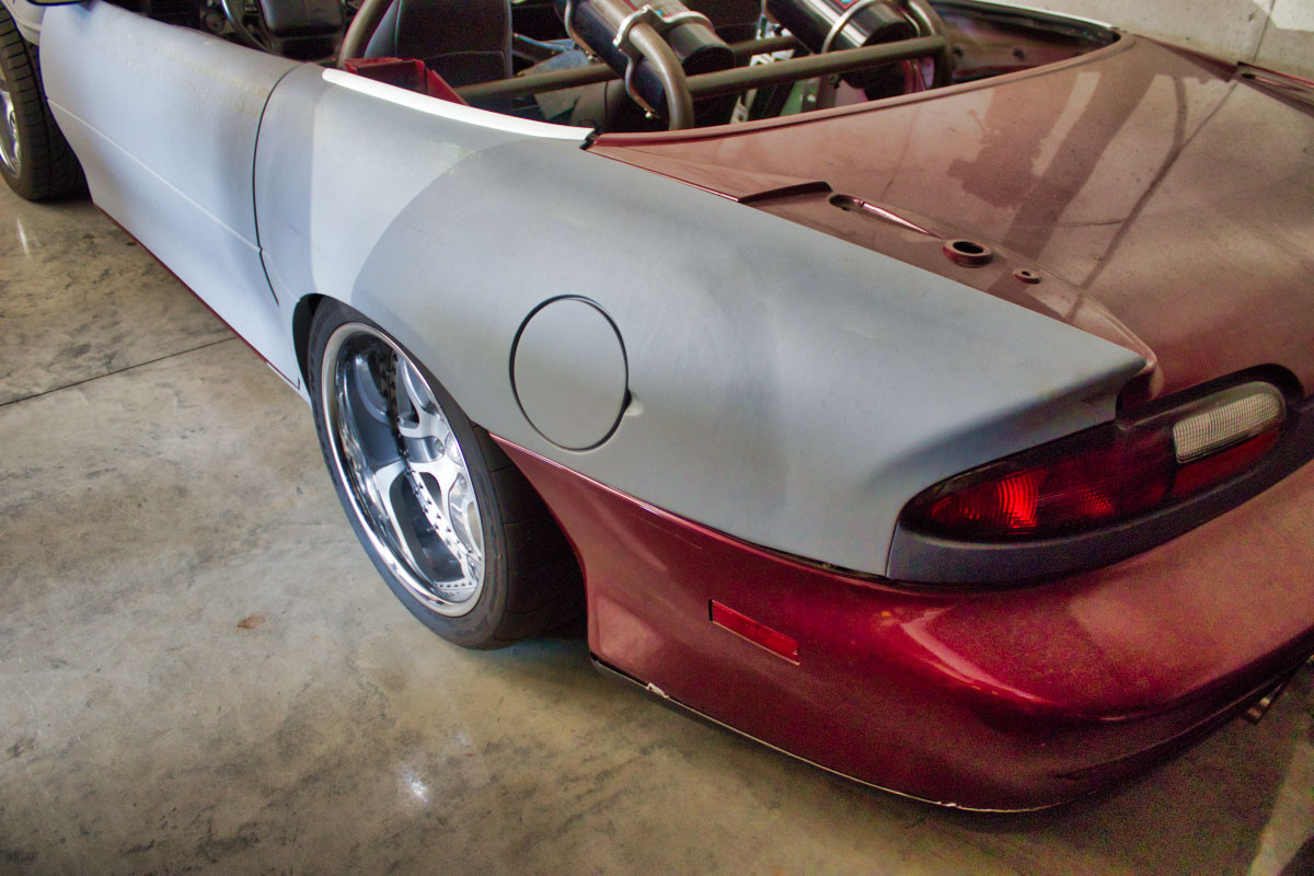 9302 Camaro Sinister Fiberglass Wide Body Quarter Panels, HAWKS EXCLUSIVE Hawks Third Generation