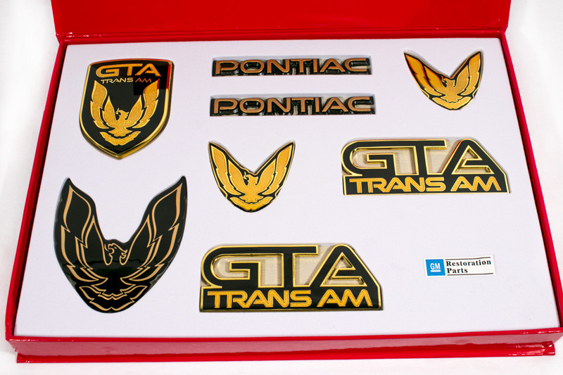 8 Piece Kit for 87-90 Firebird TA GTA Trans Am GTA Emblem Kit GREY