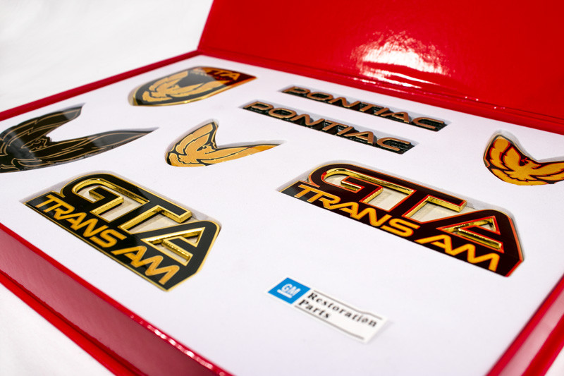 1987-1990 Pontiac Trans Am GTA Front Bumper Emblem - Black Cloisonne, New OEM Style