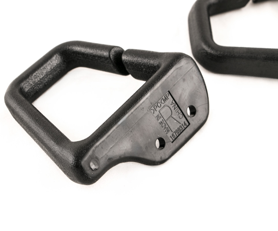 19932002 Camaro/Firebird Convertible Ebony/Black Seat Belt Shoulder GuidePair, New