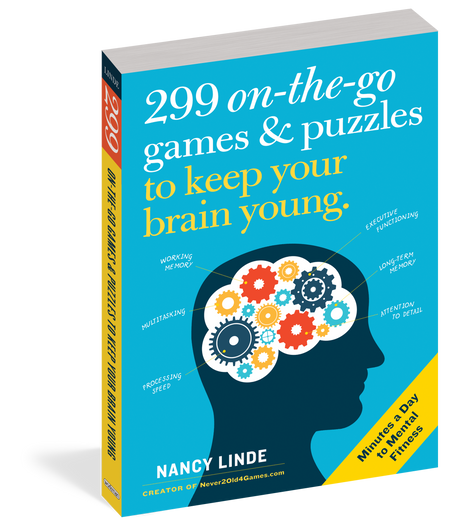 299 on-the-go games and puzzles, front cover