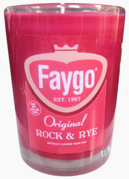 rock and rye pop, faygo soy candle, 8 oz