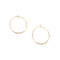 gold & white, earrings, beaded, light, hoops