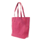 fuchsia, tote, handbag, purse, 13″ (height) x 11″ (width from seam to seam) x 5.5″ (depth), coin purse, vegan leather