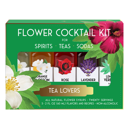 tea lovers cocktail kit, flower