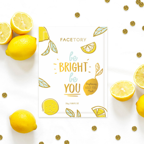 be bright be you gold foil mask
