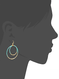 multi bead dangle drop earrings, turquoise 