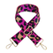 cheetah guitar bag strap, hot pink