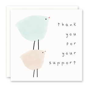 thank you for your support thank you card