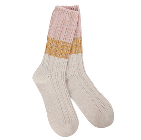 weekend rag pointelle crew softest socks, rose