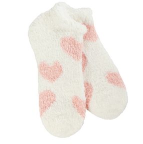 low cozy softest socks, rose hearts