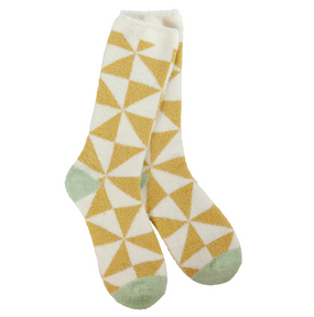 cozy cali crew softest socks, triangle