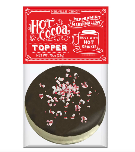 dark chocolate peppermint marshmallow topper