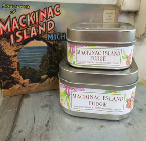 8 oz mackinac island fudge candle