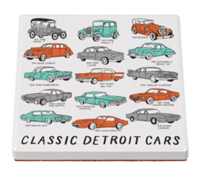 classic detroit cars coaster