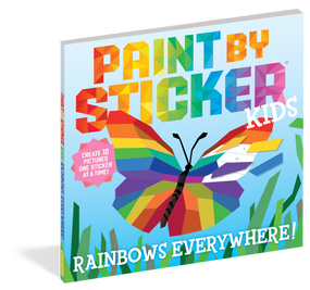 paint by sticker kids: rainbows everywhere!