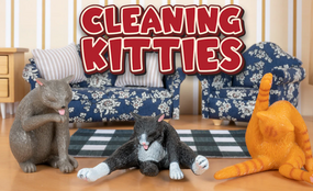 cleaning kitties
