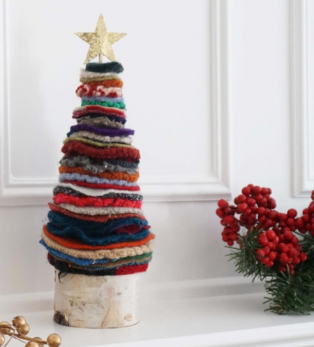 felted wool christmas tree