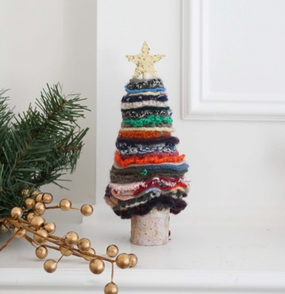 felted wool christmas tree - small