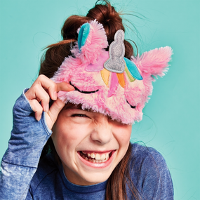 unicorn fuzzy eye mask