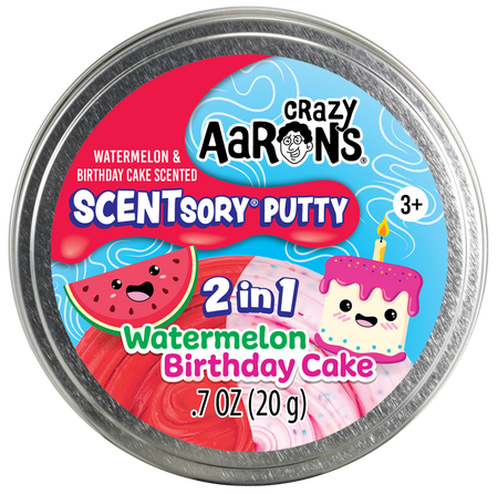 crazy aaron's watermelon birthday cake putty