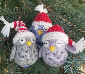 owl with hat ornament (assorted)