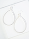 hammered metal teardrop earrings