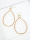 hammered metal teardrop earrings