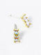 18K gold dipped aurora borealis earrings