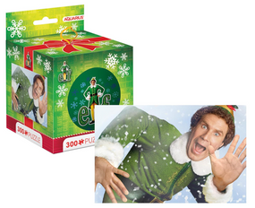 elf 300 piece puzzle in tin globe