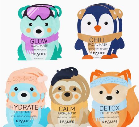 snow buddies facial mask assorted