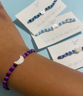love you to the moon bracelet