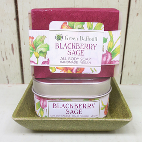 blackberry sage soap dish