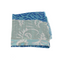 blue floral motif scarf