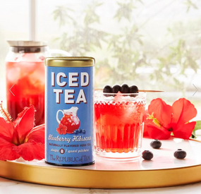 blueberry hibiscus iced tea
