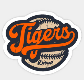 detroit tigers baseball sticker