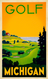 golf michigan 12x18 poster print