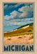 michigan dunes lakeshore 12x18 poster print