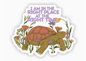 in the right place sticker