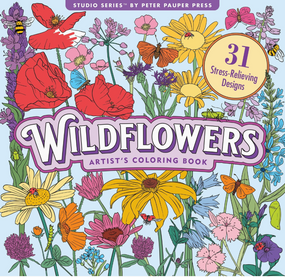 wildflower adult coloring book