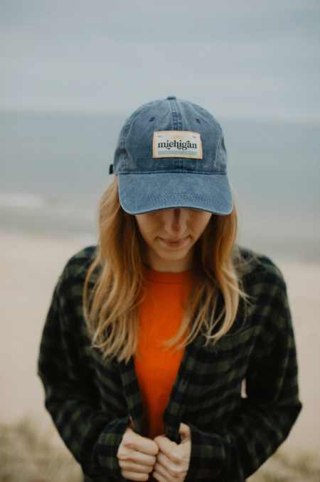 michigan patch baseball cap