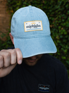 michigan patch baseball cap