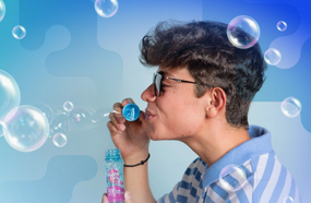 bubblelick sour blue raspberry bubbles