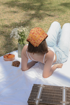 vintage floral foliage bandana