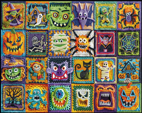 halloween crochet 1000 piece puzzle