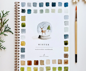 winter watercolor workbook